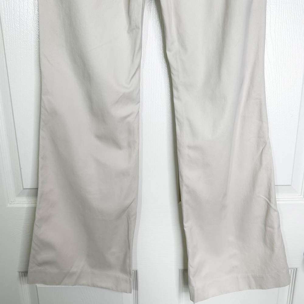 Express Editor Mid Rise Flare Leg Pants Trousers in Bone Women’s Sz 2R - Picture 6 of 10